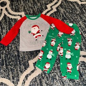 Toddler 2T Christmas fleece 2 piece pajama set